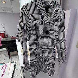 Black and white stripped dress